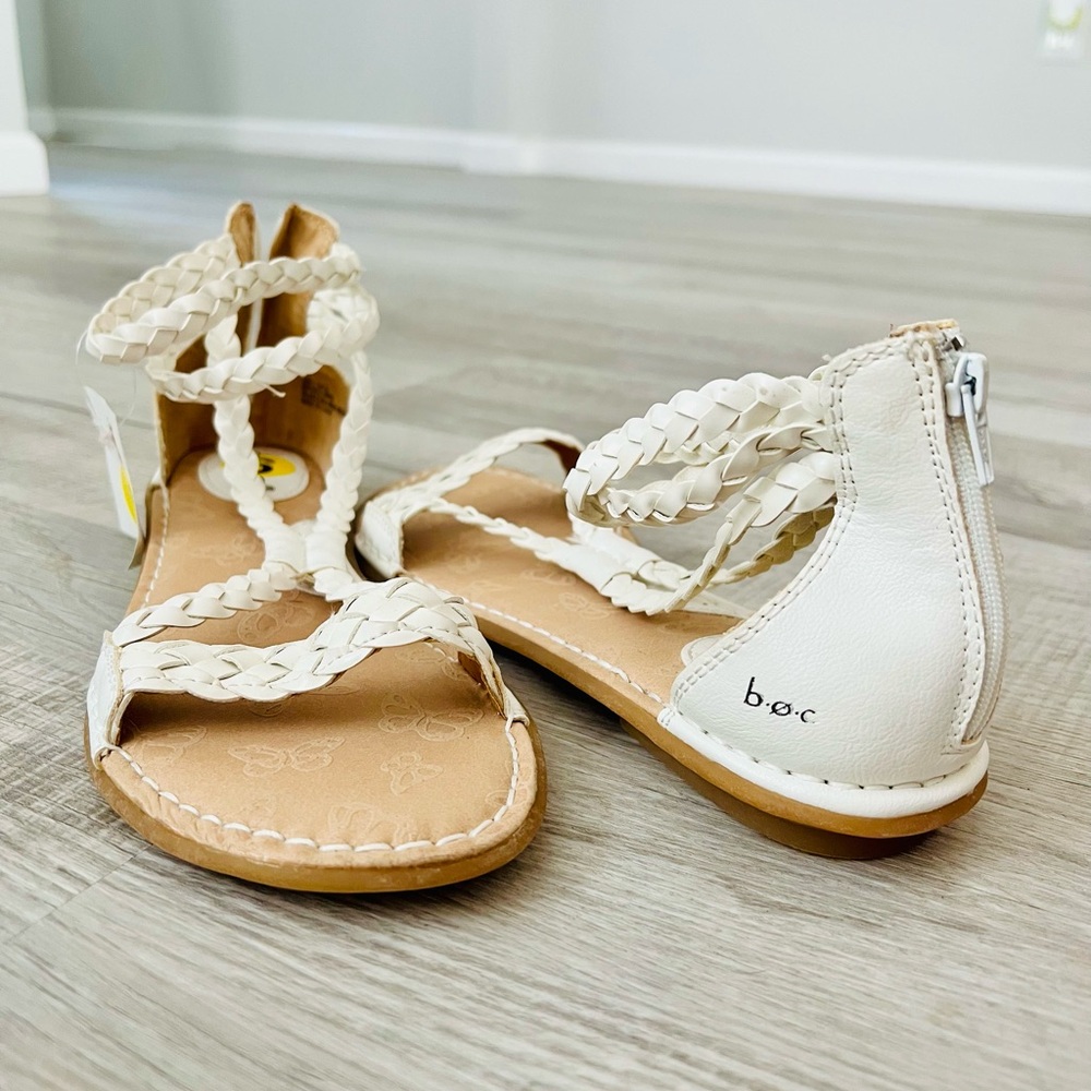 B.O.C. Gladiator sandals in white NWOT